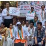 ठाणे. ठाणे शहर कांग्रेस का आज टीएमसी मुख्यालय के सामने ढोल नगाड़ा आंदोलन