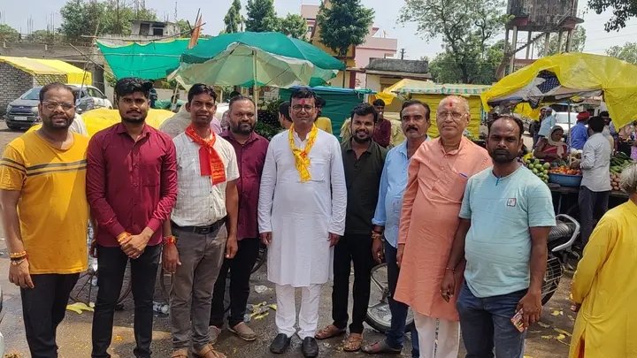 नगर परिषद छपारा के द्वारा किया गया स्वागत
